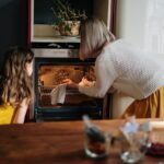 Image of a kitchen oven with flames inside – demonstrating an oven fire